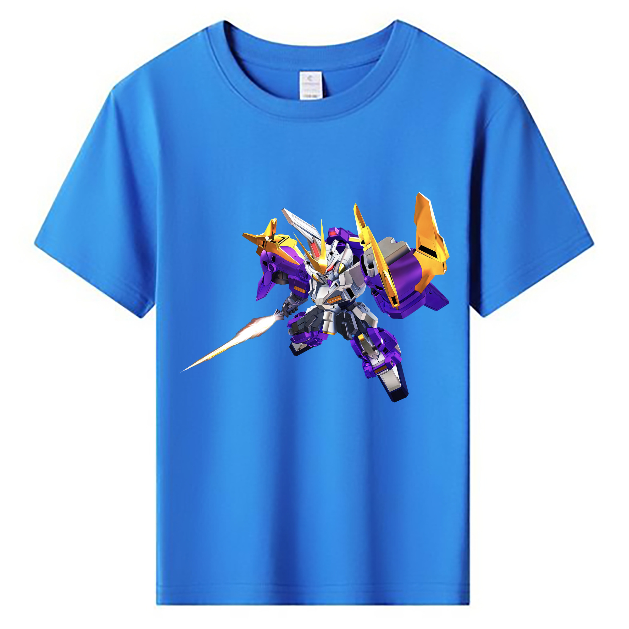 （画像用） 機動戦士ガンダム Mobile Suit Gundam 綿100％キッズTシャツ（フロントプリント）